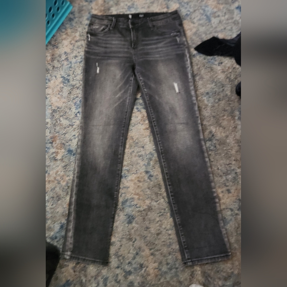 Kut From Kloth Distressed Grey Jeans